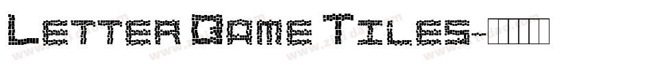 Letter Game Tiles字体转换
